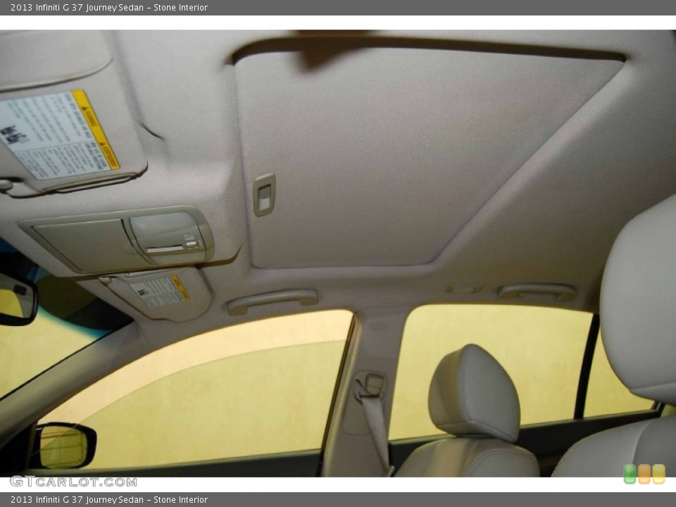 Stone Interior Sunroof for the 2013 Infiniti G 37 Journey Sedan #86542959