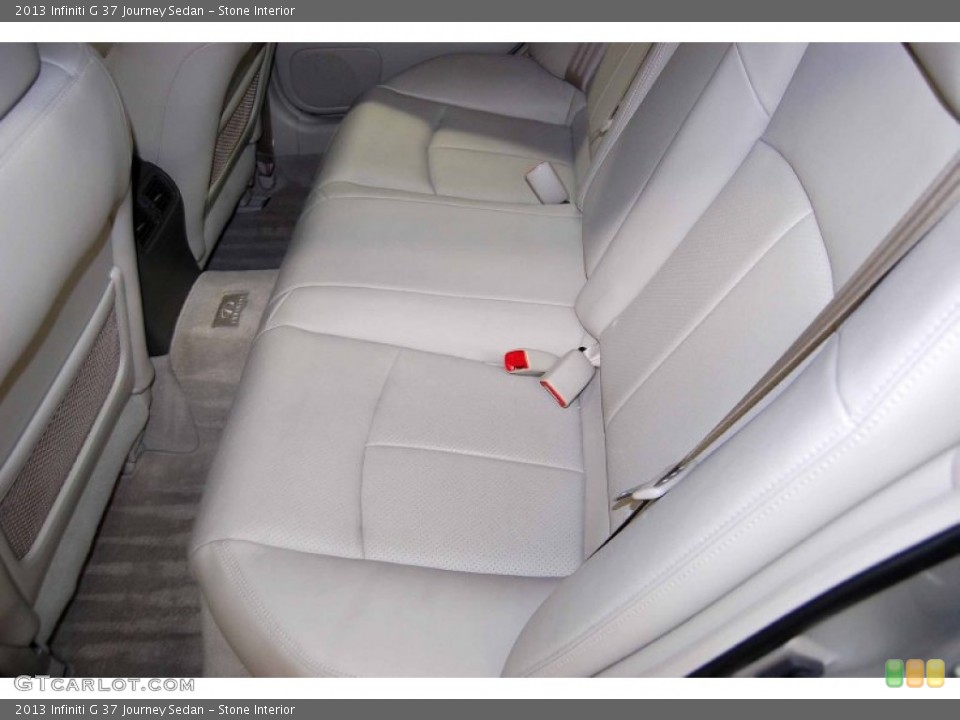 Stone Interior Rear Seat for the 2013 Infiniti G 37 Journey Sedan #86543025