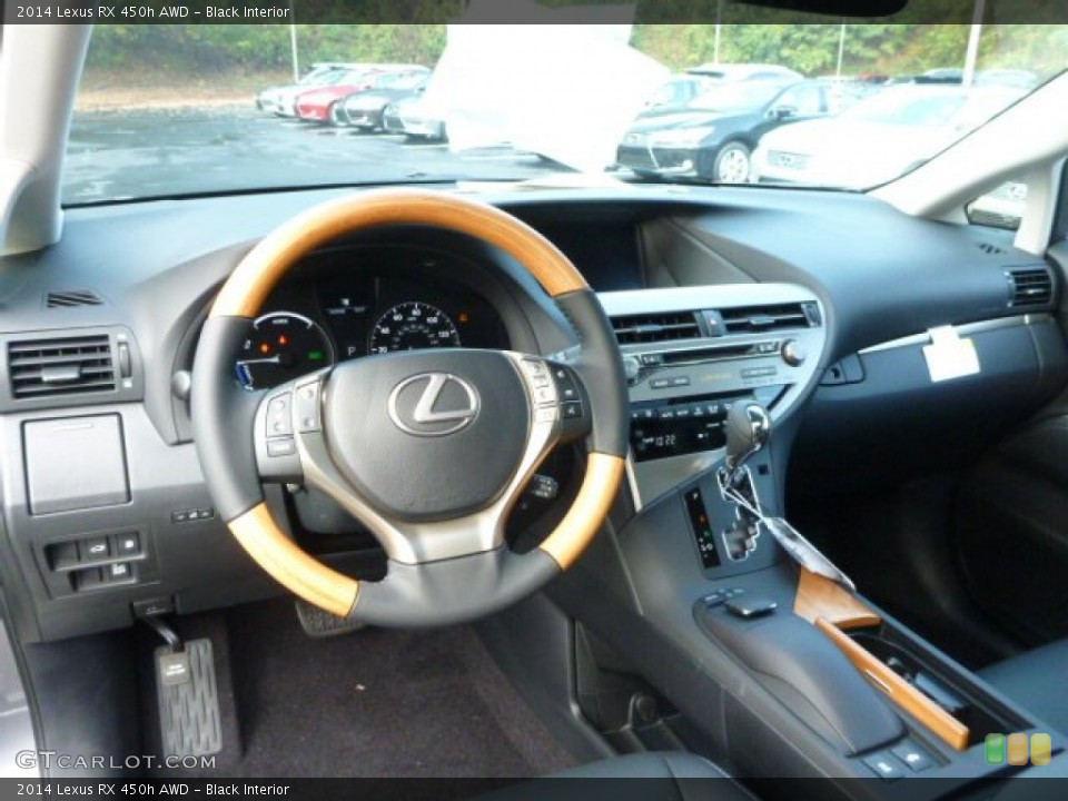 Black Interior Dashboard for the 2014 Lexus RX 450h AWD #86543439
