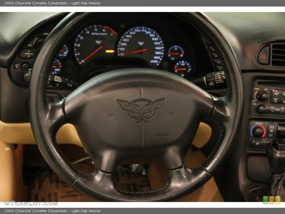 Light Oak Interior Steering Wheel for the 2000 Chevrolet Corvette Convertible #86544957