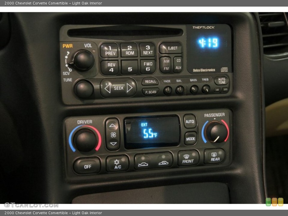 Light Oak Interior Controls for the 2000 Chevrolet Corvette Convertible #86545032
