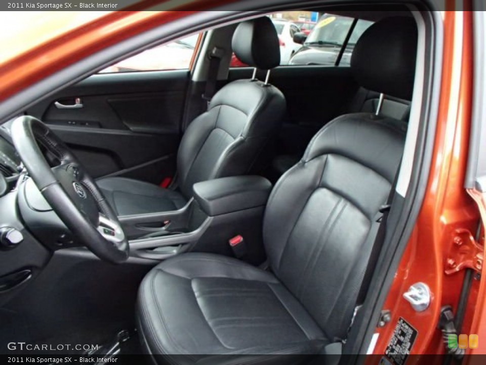 Black Interior Front Seat for the 2011 Kia Sportage SX #86548176