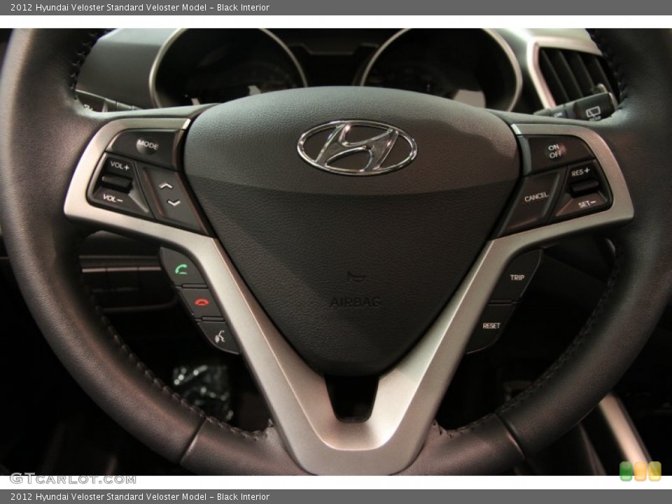 Black Interior Steering Wheel for the 2012 Hyundai Veloster  #86549373