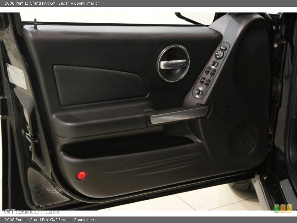 Ebony Interior Door Panel for the 2008 Pontiac Grand Prix GXP Sedan #86552250