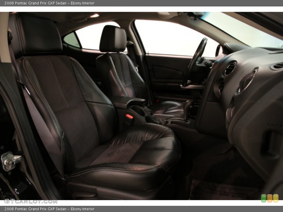 Ebony Interior Front Seat for the 2008 Pontiac Grand Prix GXP Sedan #86552484