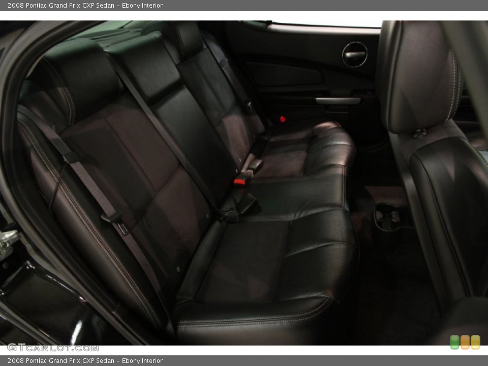 Ebony Interior Rear Seat for the 2008 Pontiac Grand Prix GXP Sedan #86552508