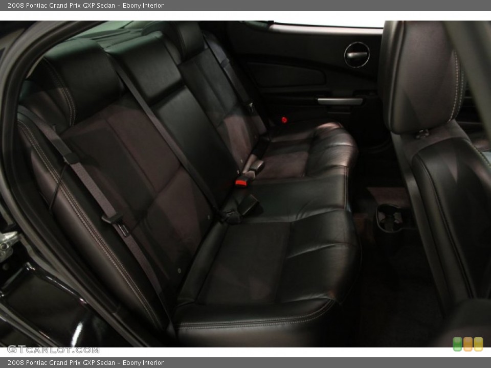 Ebony Interior Rear Seat for the 2008 Pontiac Grand Prix GXP Sedan #86552508