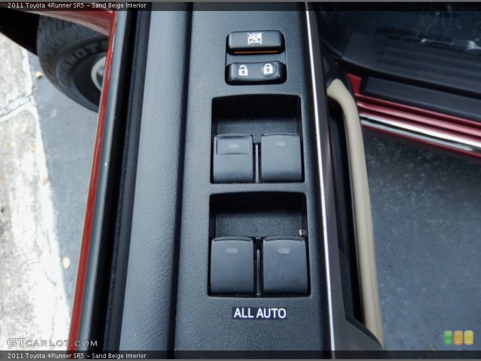 Sand Beige Interior Controls for the 2011 Toyota 4Runner SR5 #86553804