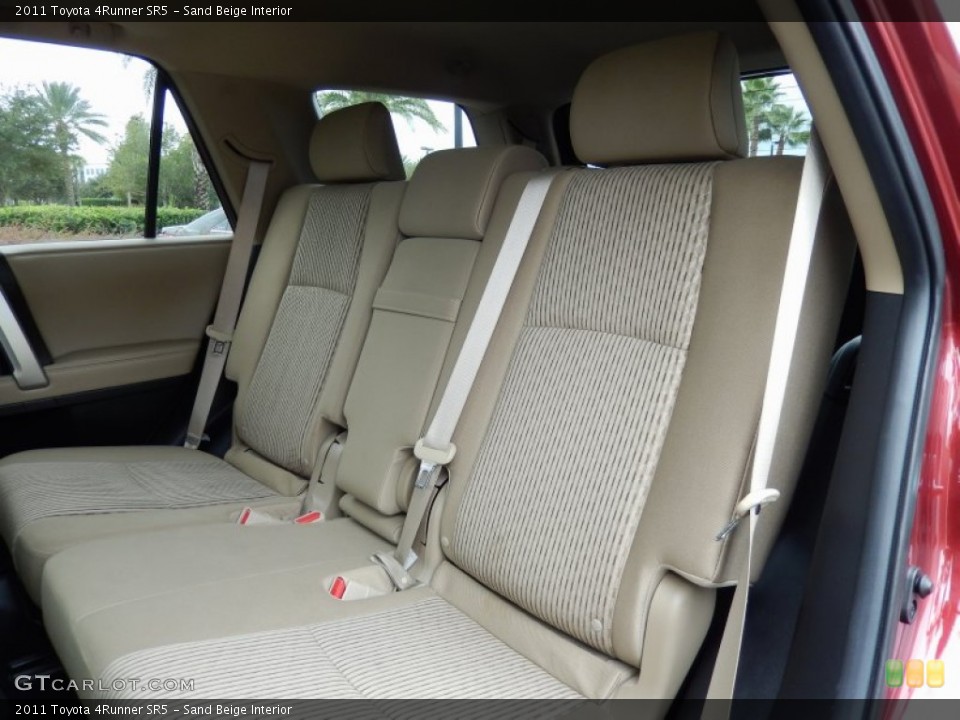 Sand Beige Interior Rear Seat for the 2011 Toyota 4Runner SR5 #86553828
