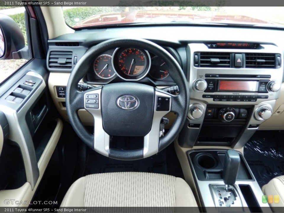 Sand Beige Interior Dashboard for the 2011 Toyota 4Runner SR5 #86553876