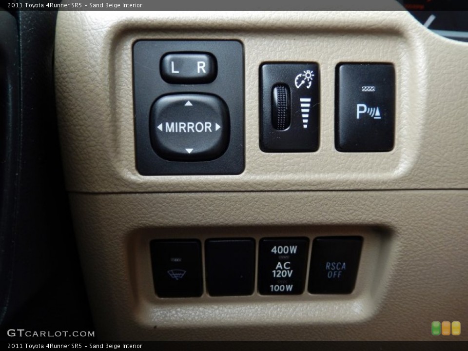 Sand Beige Interior Controls for the 2011 Toyota 4Runner SR5 #86553948