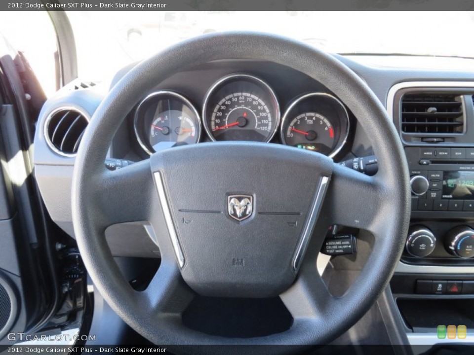 Dark Slate Gray Interior Steering Wheel for the 2012 Dodge Caliber SXT Plus #86557407