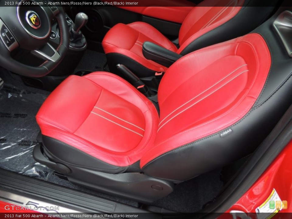Abarth Nero/Rosso/Nero (Black/Red/Black) Interior Front Seat for the 2013 Fiat 500 Abarth #86560791