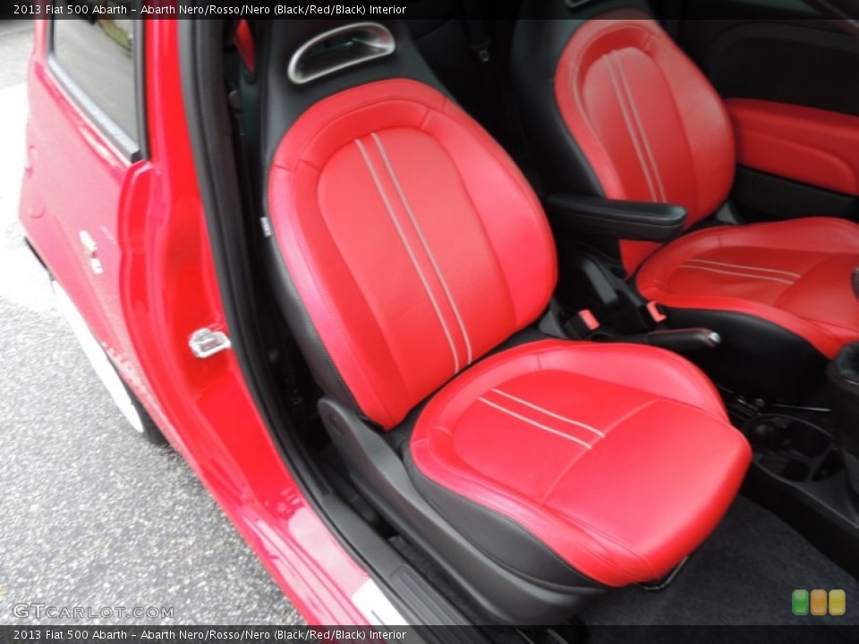 Abarth Nero/Rosso/Nero (Black/Red/Black) Interior Front Seat for the 2013 Fiat 500 Abarth #86560860