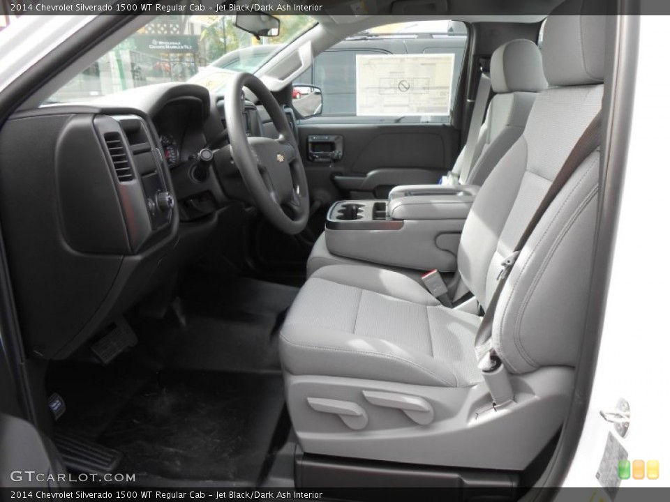 Jet Black/Dark Ash Interior Photo for the 2014 Chevrolet Silverado 1500 WT Regular Cab #86561118