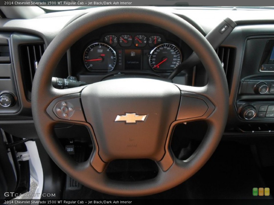Jet Black/Dark Ash Interior Steering Wheel for the 2014 Chevrolet Silverado 1500 WT Regular Cab #86561193