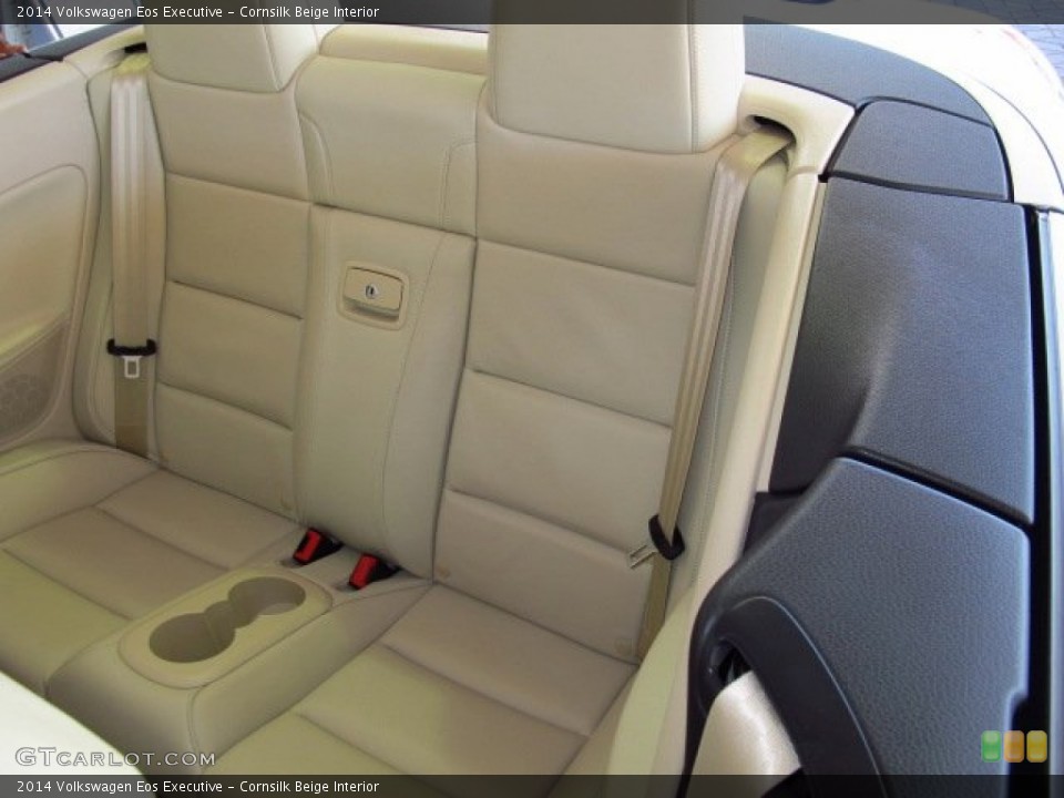 Cornsilk Beige Interior Rear Seat for the 2014 Volkswagen Eos Executive #86561292