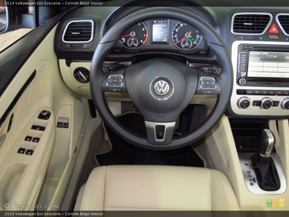 Cornsilk Beige Interior Dashboard for the 2014 Volkswagen Eos Executive #86561316
