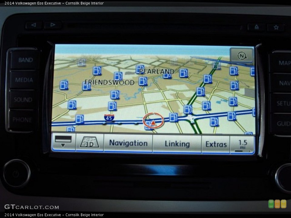 Cornsilk Beige Interior Navigation for the 2014 Volkswagen Eos Executive #86561502
