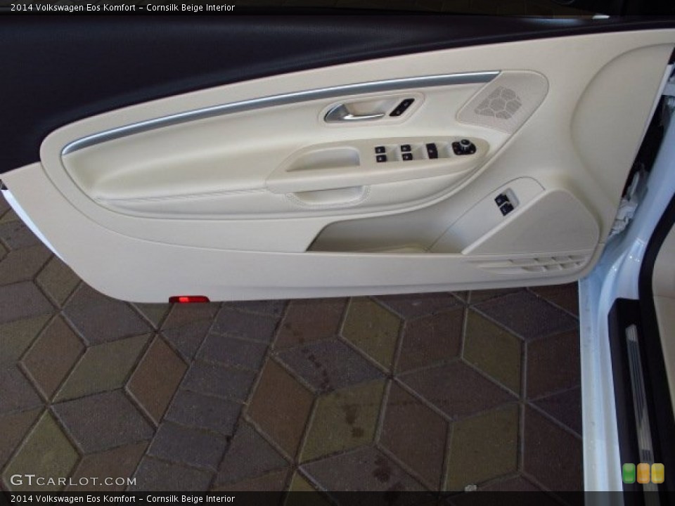 Cornsilk Beige Interior Door Panel for the 2014 Volkswagen Eos Komfort #86561781
