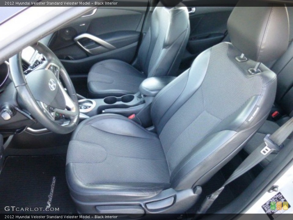 Black Interior Front Seat for the 2012 Hyundai Veloster  #86566188