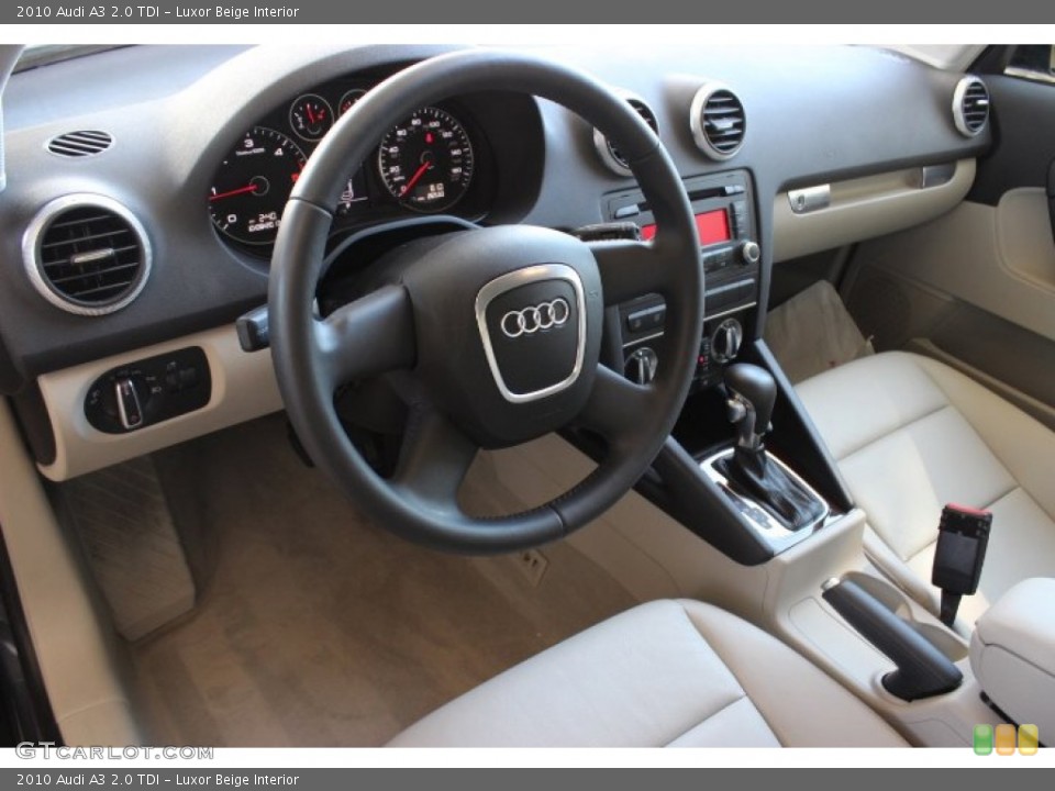 Luxor Beige 2010 Audi A3 Interiors