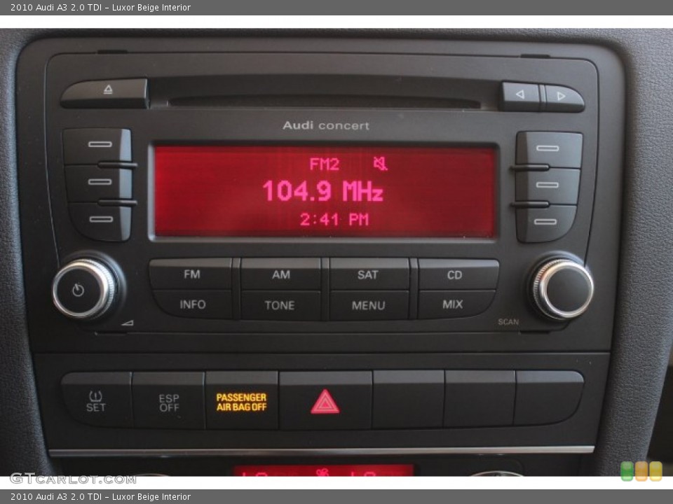 Luxor Beige Interior Audio System for the 2010 Audi A3 2.0 TDI #86568315