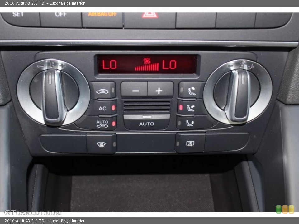 Luxor Beige Interior Controls for the 2010 Audi A3 2.0 TDI #86568336