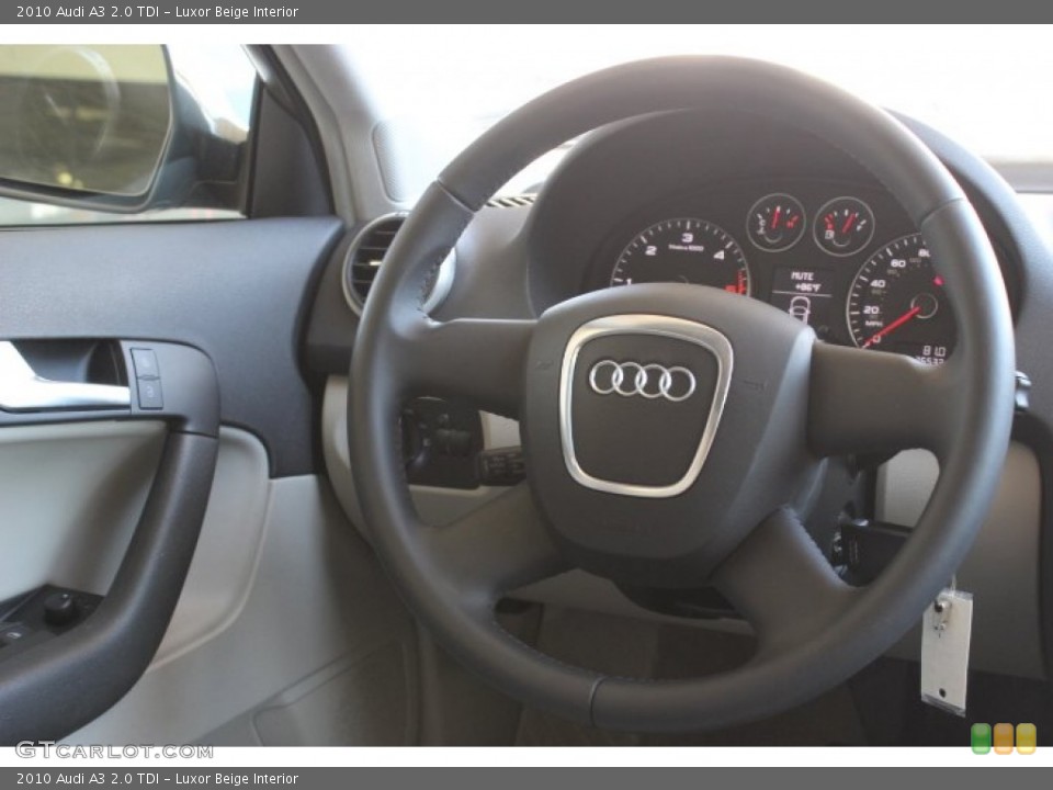 Luxor Beige Interior Steering Wheel for the 2010 Audi A3 2.0 TDI #86568543