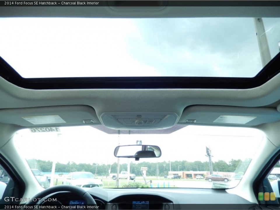 Charcoal Black Interior Sunroof for the 2014 Ford Focus SE Hatchback #86570466