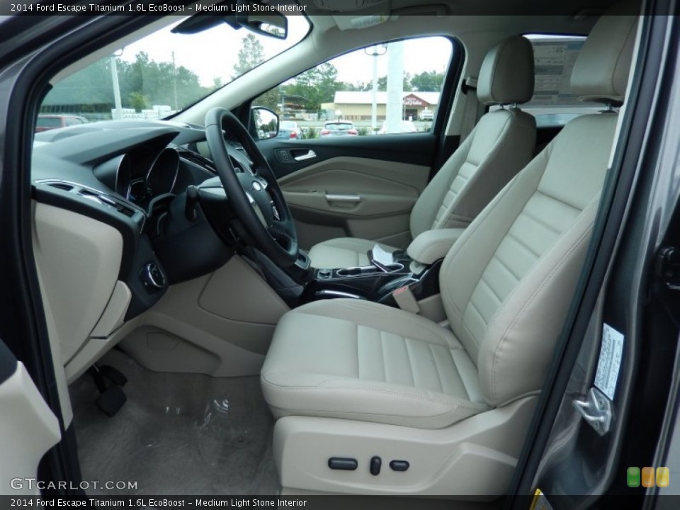 Medium Light Stone Interior Photo for the 2014 Ford Escape Titanium 1.6L EcoBoost #86570757