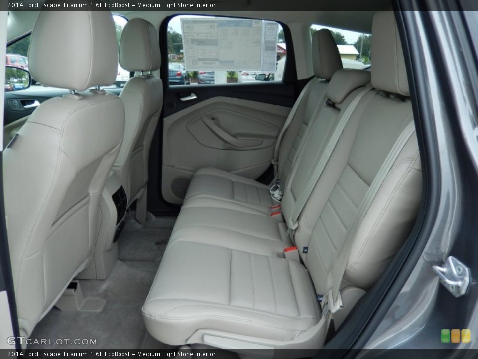 Medium Light Stone Interior Rear Seat for the 2014 Ford Escape Titanium 1.6L EcoBoost #86570779
