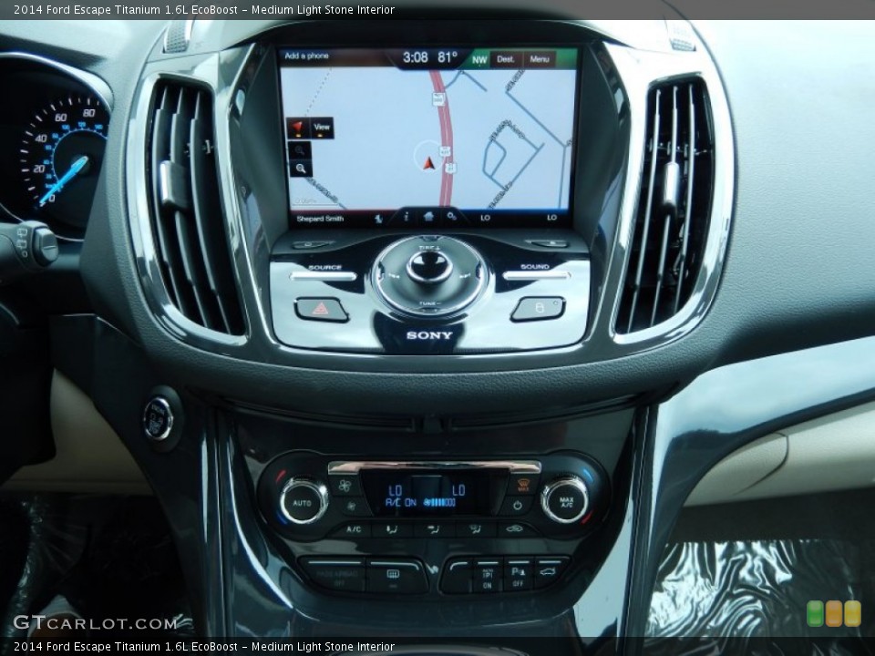 Medium Light Stone Interior Controls for the 2014 Ford Escape Titanium 1.6L EcoBoost #86570856