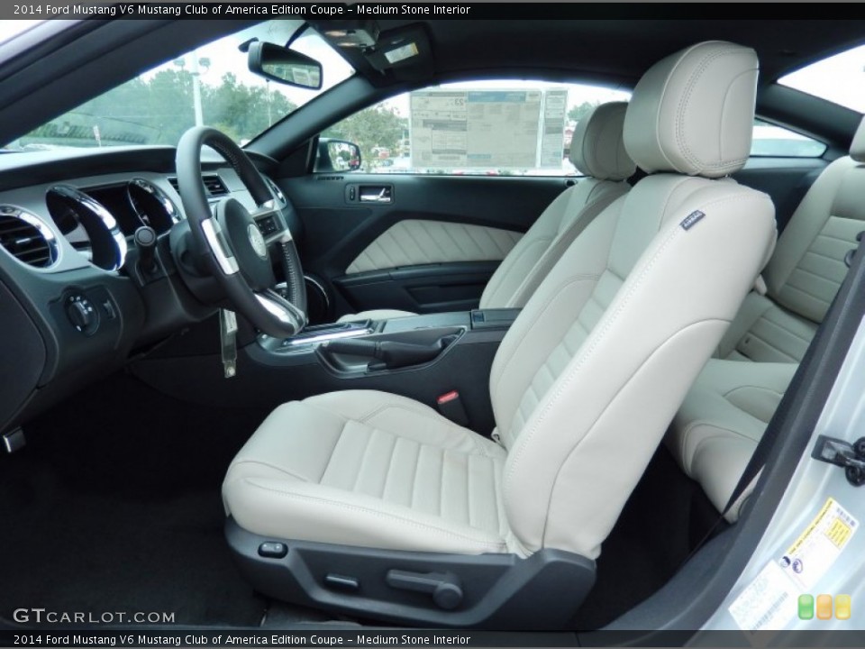 Medium Stone Interior Photo for the 2014 Ford Mustang V6 Mustang Club of America Edition Coupe #86571102