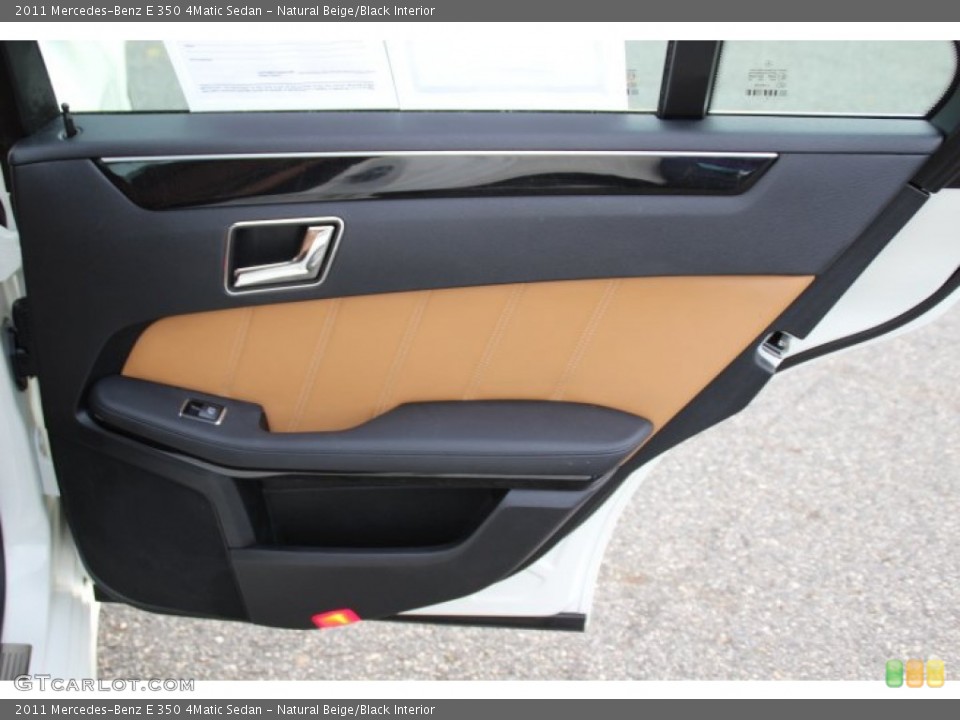 Natural Beige/Black Interior Door Panel for the 2011 Mercedes-Benz E 350 4Matic Sedan #86573535
