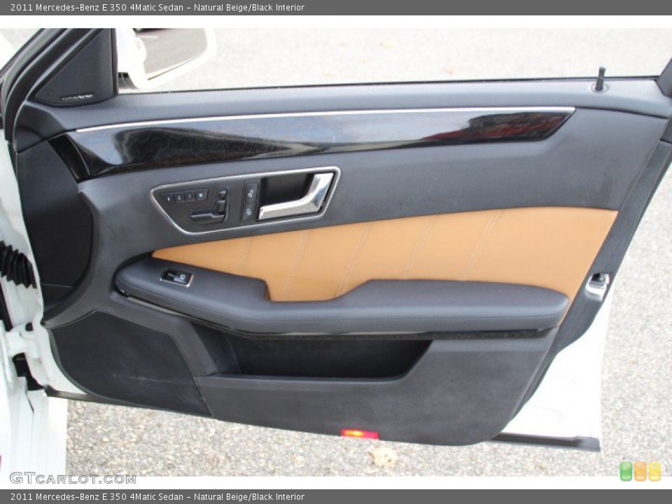 Natural Beige/Black Interior Door Panel for the 2011 Mercedes-Benz E 350 4Matic Sedan #86573577