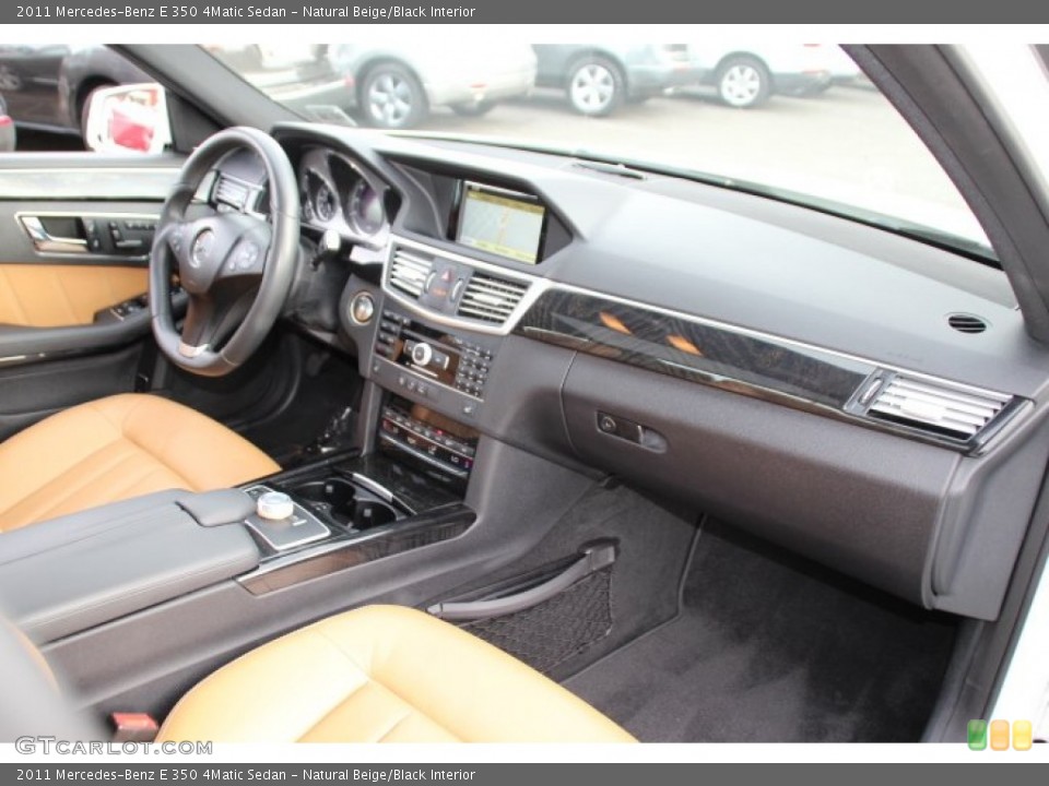 Natural Beige/Black Interior Dashboard for the 2011 Mercedes-Benz E 350 4Matic Sedan #86573601