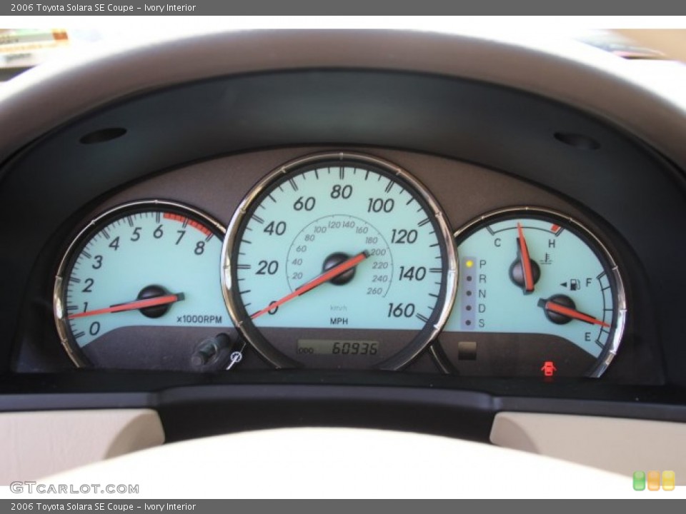 Ivory Interior Gauges for the 2006 Toyota Solara SE Coupe #86574561
