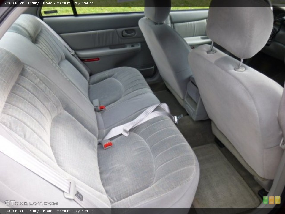 Medium Gray Interior Rear Seat for the 2000 Buick Century Custom #86576231