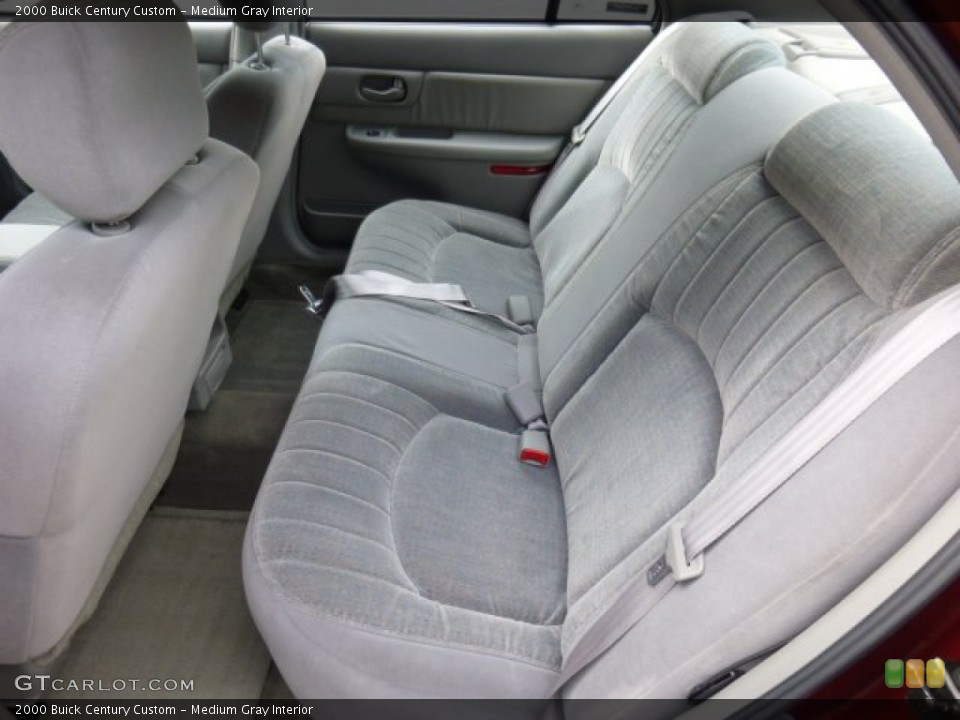 Medium Gray Interior Rear Seat for the 2000 Buick Century Custom #86576253
