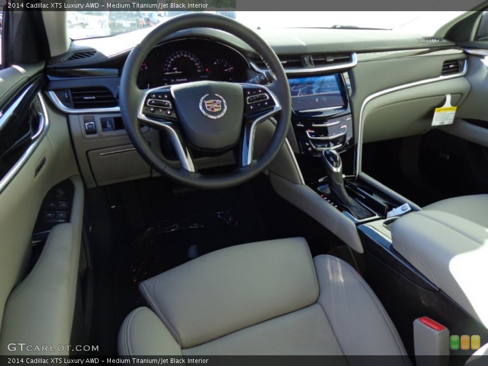 Medium Titanium/Jet Black 2014 Cadillac XTS Interiors