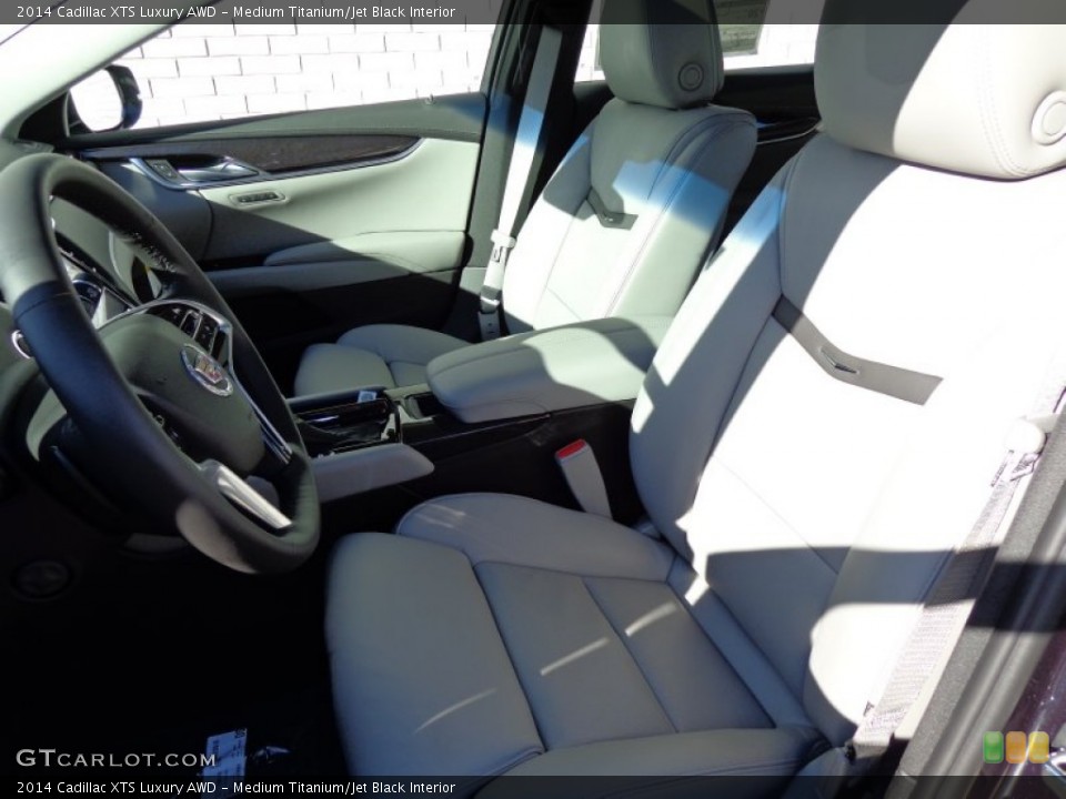 Medium Titanium/Jet Black Interior Front Seat for the 2014 Cadillac XTS Luxury AWD #86576421