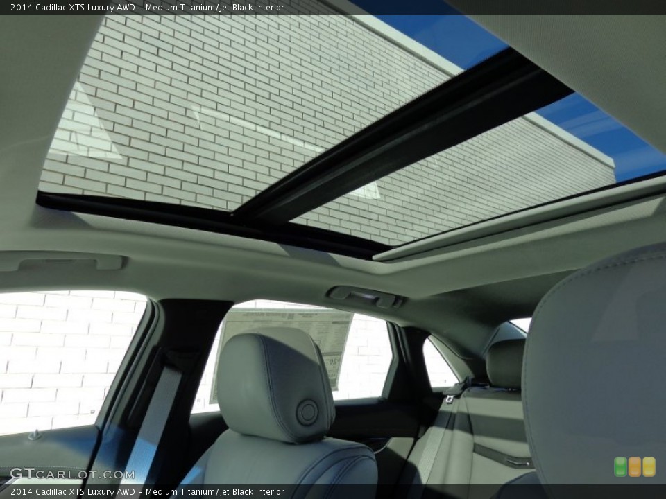 Medium Titanium/Jet Black Interior Sunroof for the 2014 Cadillac XTS Luxury AWD #86576445