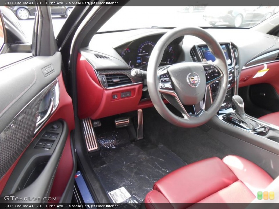 Morello Red/Jet Black Interior Prime Interior for the 2014 Cadillac ATS 2.0L Turbo AWD #86577504