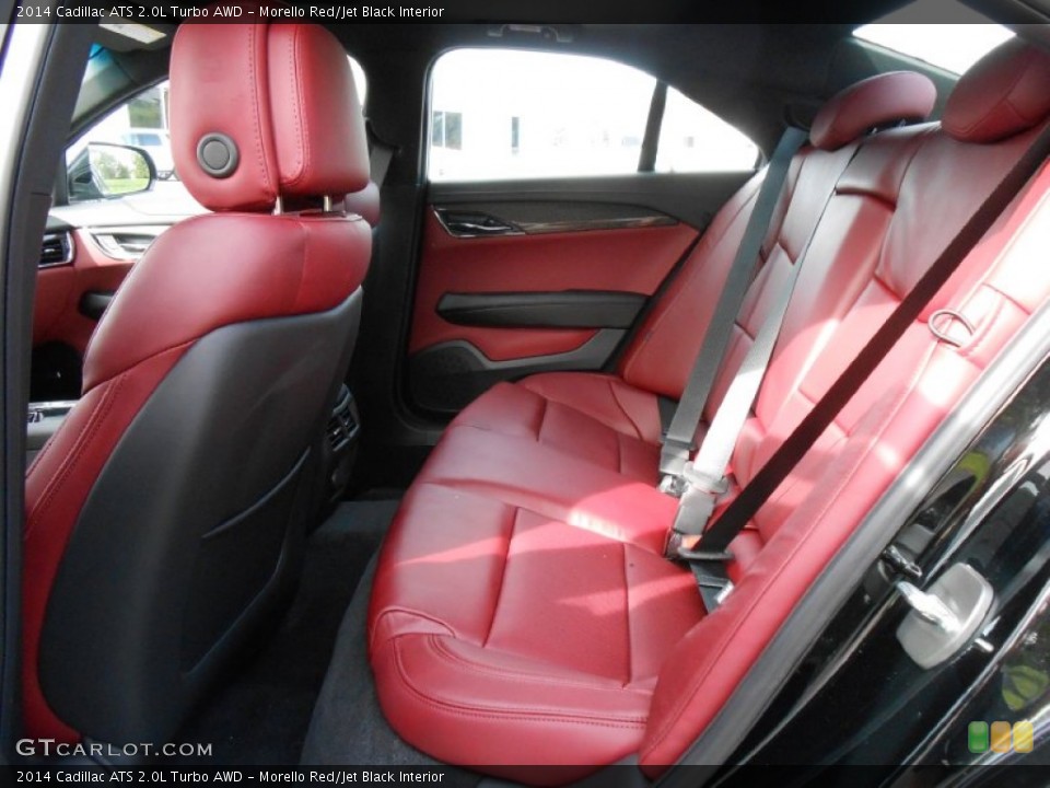Morello Red/Jet Black Interior Rear Seat for the 2014 Cadillac ATS 2.0L Turbo AWD #86577549