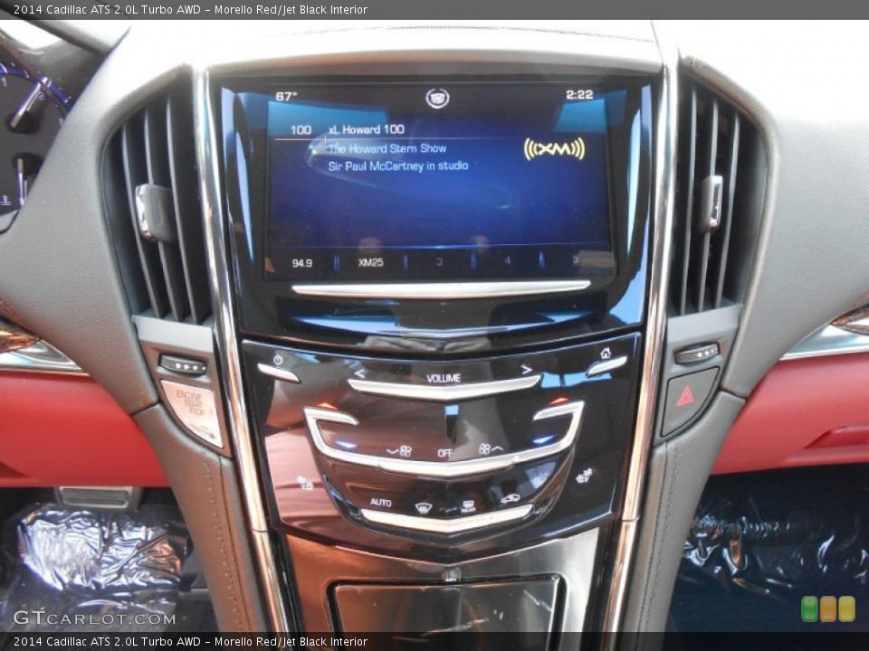 Morello Red/Jet Black Interior Controls for the 2014 Cadillac ATS 2.0L Turbo AWD #86577630