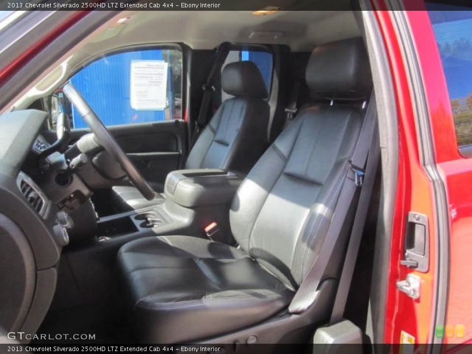 Ebony Interior Photo for the 2013 Chevrolet Silverado 2500HD LTZ Extended Cab 4x4 #86578473