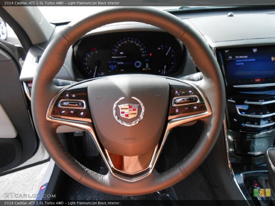 Light Platinum/Jet Black Interior Steering Wheel for the 2014 Cadillac ATS 2.0L Turbo AWD #86578806