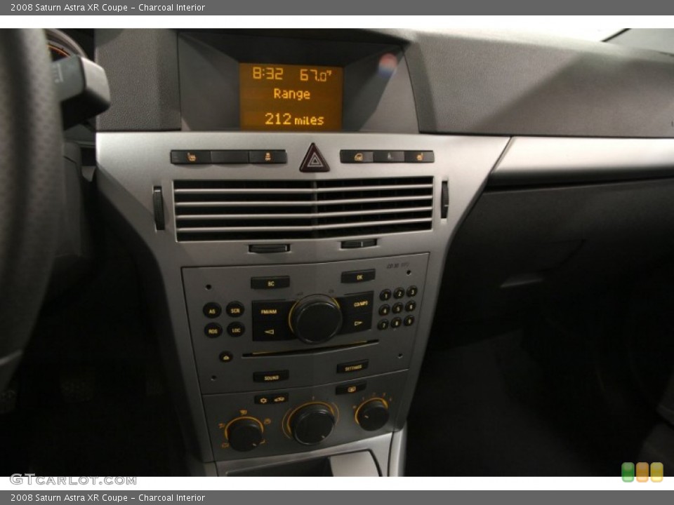 Charcoal Interior Controls for the 2008 Saturn Astra XR Coupe #86579724