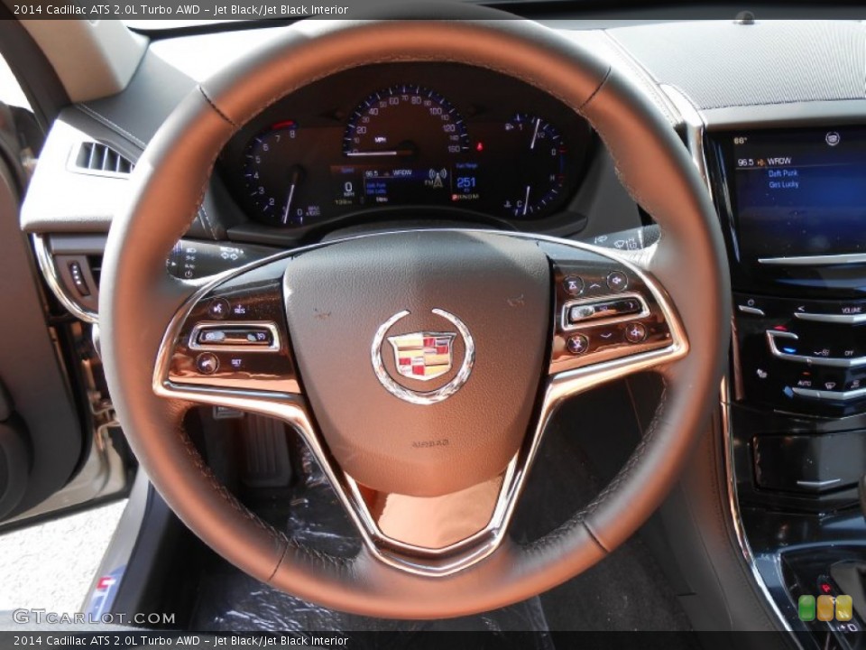 Jet Black/Jet Black Interior Steering Wheel for the 2014 Cadillac ATS 2.0L Turbo AWD #86580312